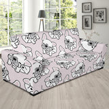 Cute French Bulldog Pattern Sofa Slipcover