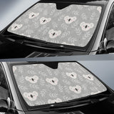 Cute Koala Leaves Pattern Car Sun Shade