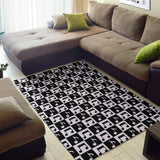 Music Notes Pattern Print Design 01 Area Rug