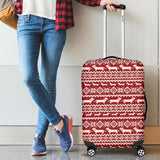 Dachshund Nordic Pattern Cabin Suitcases Luggages