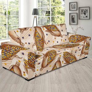 Corn Pattern Print Design 03 Sofa Slipcover