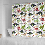 Cute Dinosaurs Pattern Shower Curtain Fulfilled In US