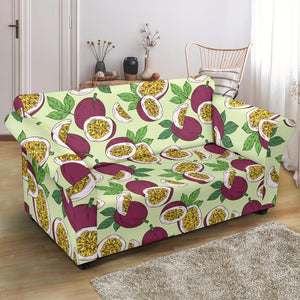 Passion Fruit Pattern Loveseat Couch Slipcover