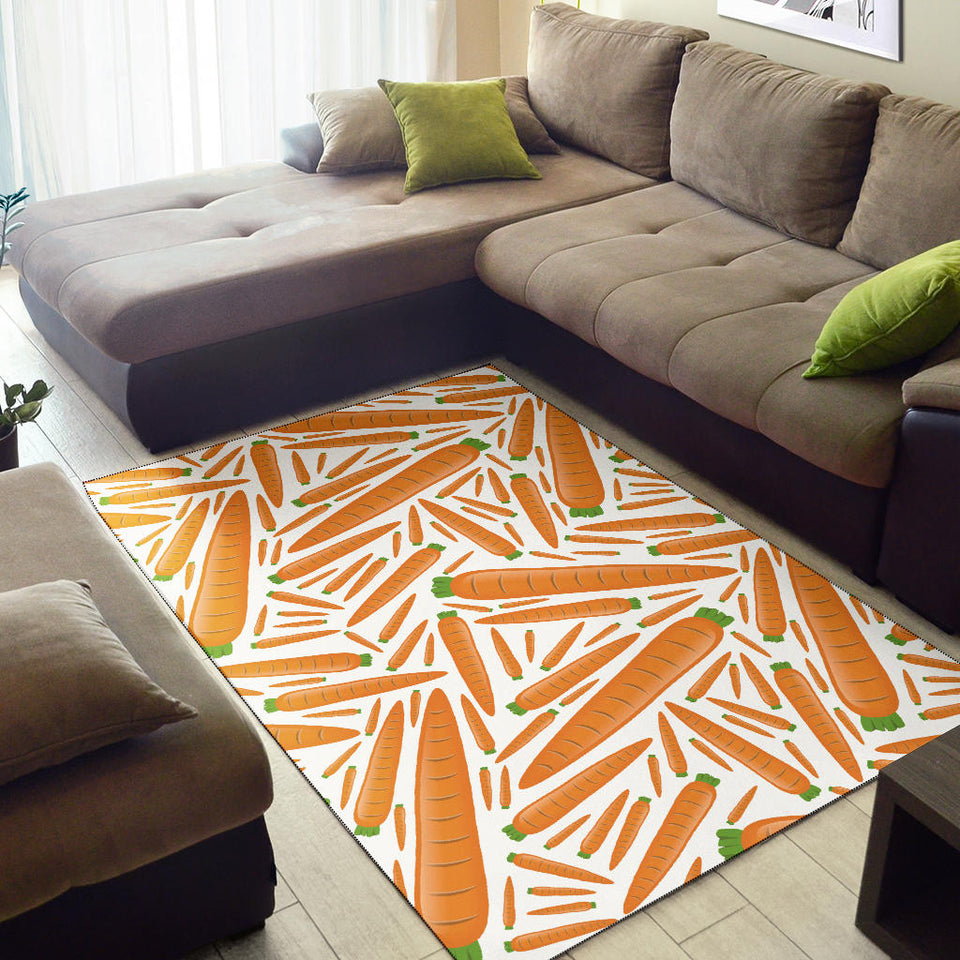Carrot Pattern Print Design 02 Area Rug