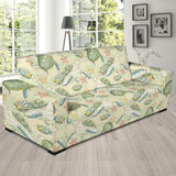 Hand Drawn Sea Turtle Fish Pattern Sofa Slipcover