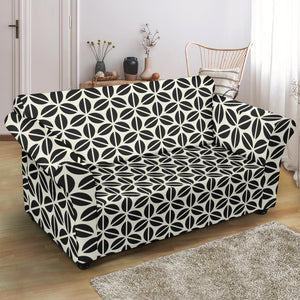 Coffee Bean Abstract Modern Pattern Loveseat Couch Slipcover