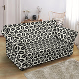 Coffee Bean Abstract Modern Pattern Loveseat Couch Slipcover