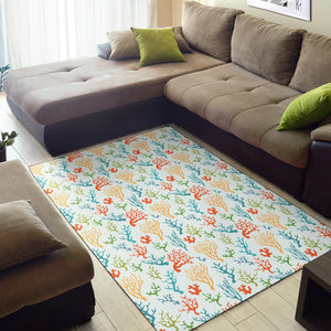 Coral Reef Pattern Print Design 02 Area Rug