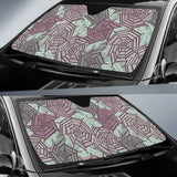 Spider Web Cobweb Design Color Pattern Car Sun Shade