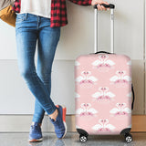 White Swan And Flower Love Pattern Cabin Suitcases Luggages