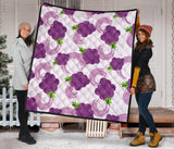 Cute Grape Pattern Premium Quilt