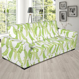 Green Peas Pattern Print Design 03 Sofa Slipcover