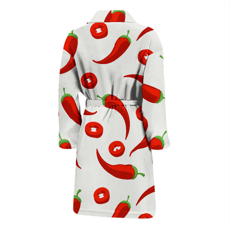 Chili Pattern Men'S Bathrobe