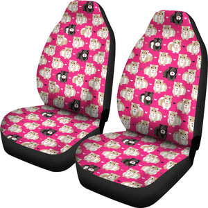 Guinea Pig Pattern Print Design 01 Universal Fit Car Seat Covers