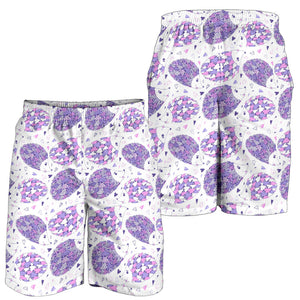 Hedgehog Pattern Print Design 05 Men Shorts