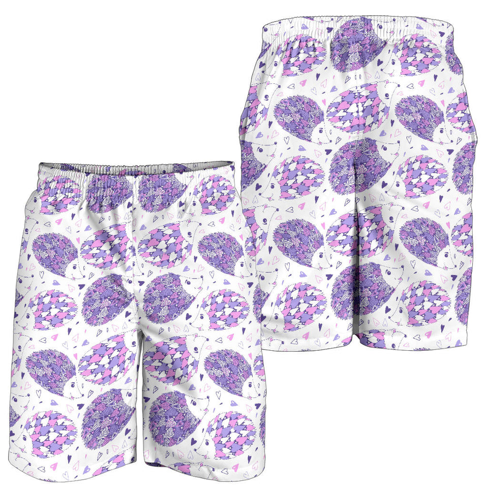Hedgehog Pattern Print Design 05 Men Shorts