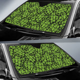 Green Hop Pattern Car Sun Shade