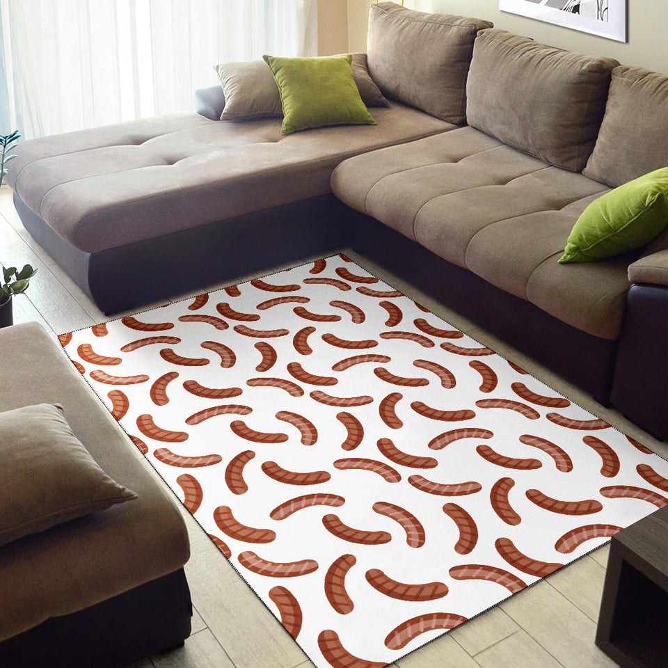 Sausage Pattern Print Design 04 Area Rug
