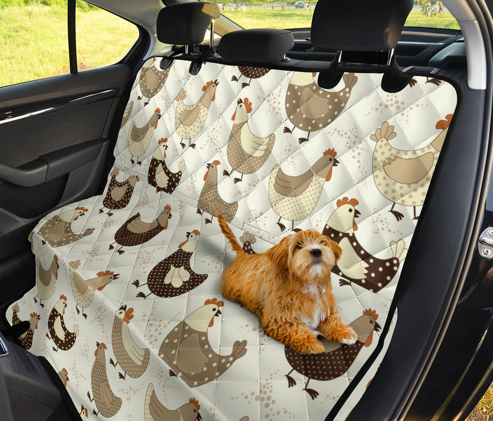 Cute Rooster Chicken Cock Dog Car Seat Covers