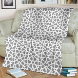 Arabic Gray Pattern Premium Blanket