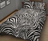 Zebra skin pattern Quilt Bed Set