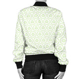 Cucumber Pattern Background Women'S Bomber Jacket