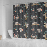 Cute Koala Pattern Shower Curtain Fulfilled In US