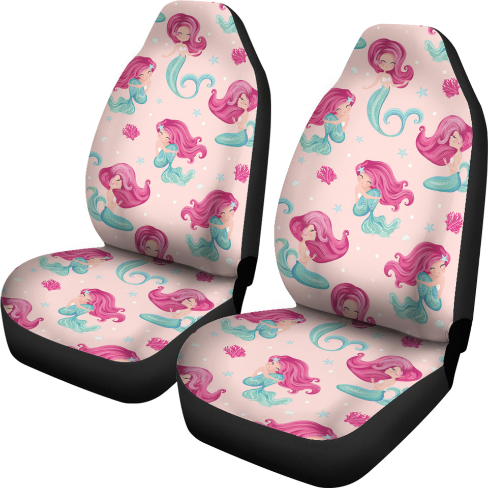 Cute Little Mermaid Pattern Universal Fit Car Seat Covers