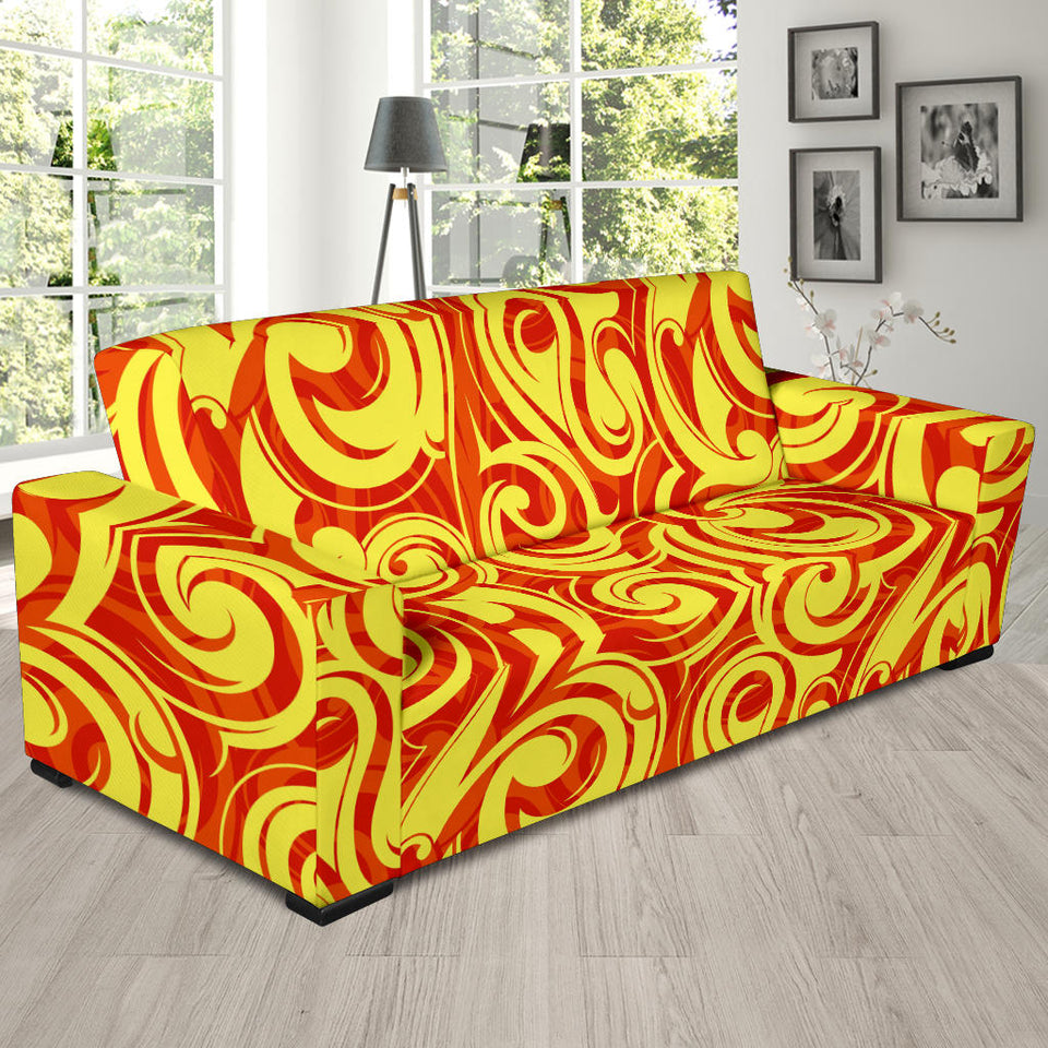 Fire Flame Design Pattern Sofa Slipcover