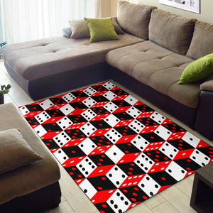 Dice Pattern Print Design 02 Area Rug