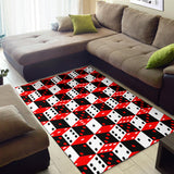 Dice Pattern Print Design 02 Area Rug