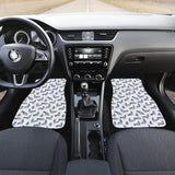 Pigeon Pattern Print Design 03 Front Car Mats