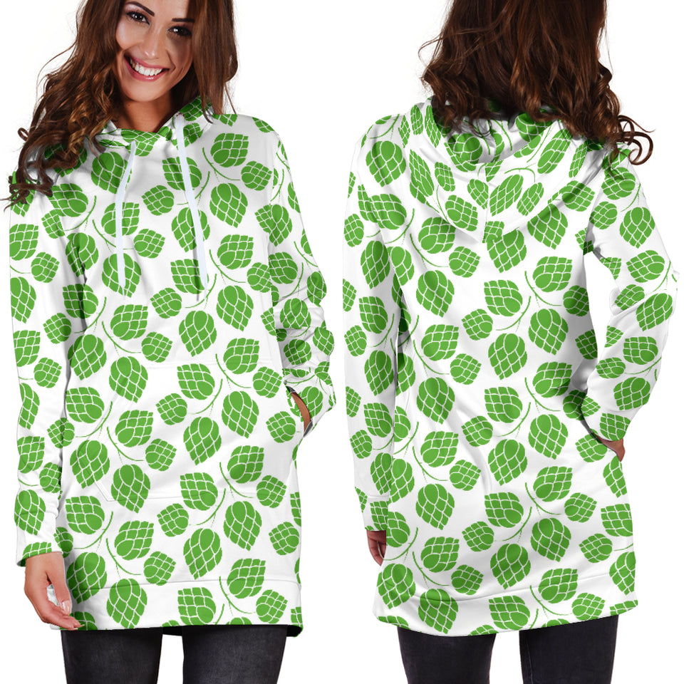 Hop Pattern Background Women'S Hoodie Dress