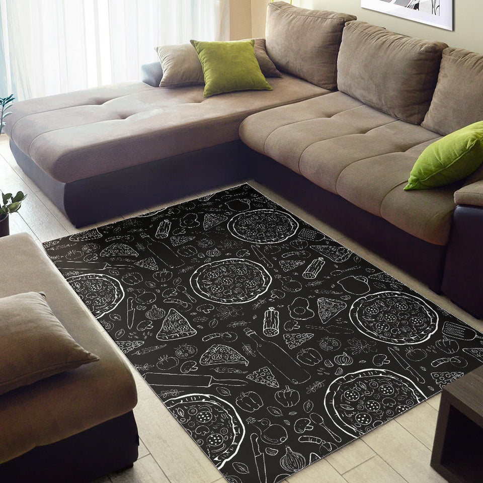 Pizza Pattern  Area Rug