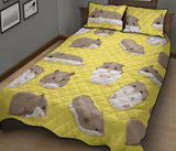 Cute Hamster pattern Quilt Bed Set