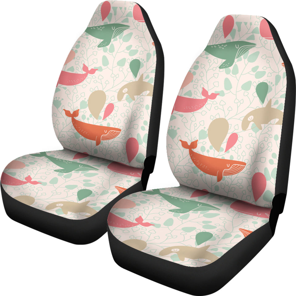 Cute Whale Pattern  Universal Fit Car Seat Covers