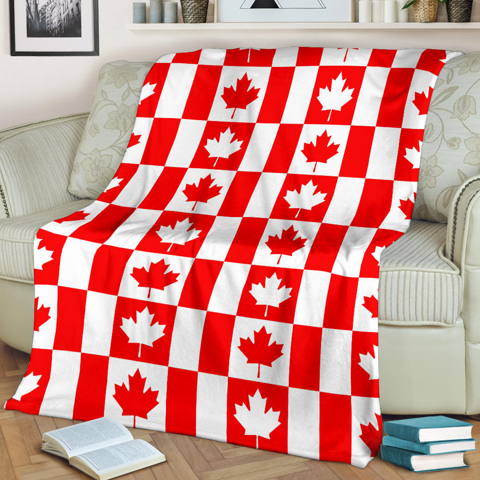 Canada Pattern Print Design 05 Premium Blanket