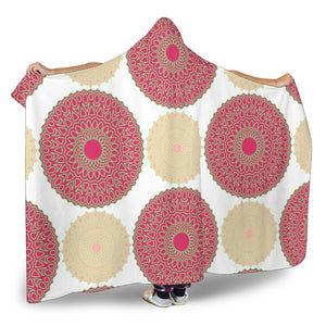 Circle Indian Pattern Hooded Blanket