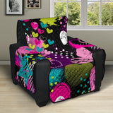 heart dot wave star creative design pattern Recliner Cover Protector