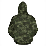 Digital Green Camo Camouflage Pattern Men Women Pullover Hoodie