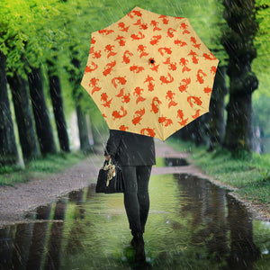 Goldfish Pattern Print Design 02 Umbrella
