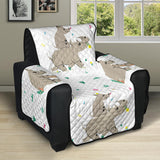 Cute Rhino pattern background Recliner Cover Protector