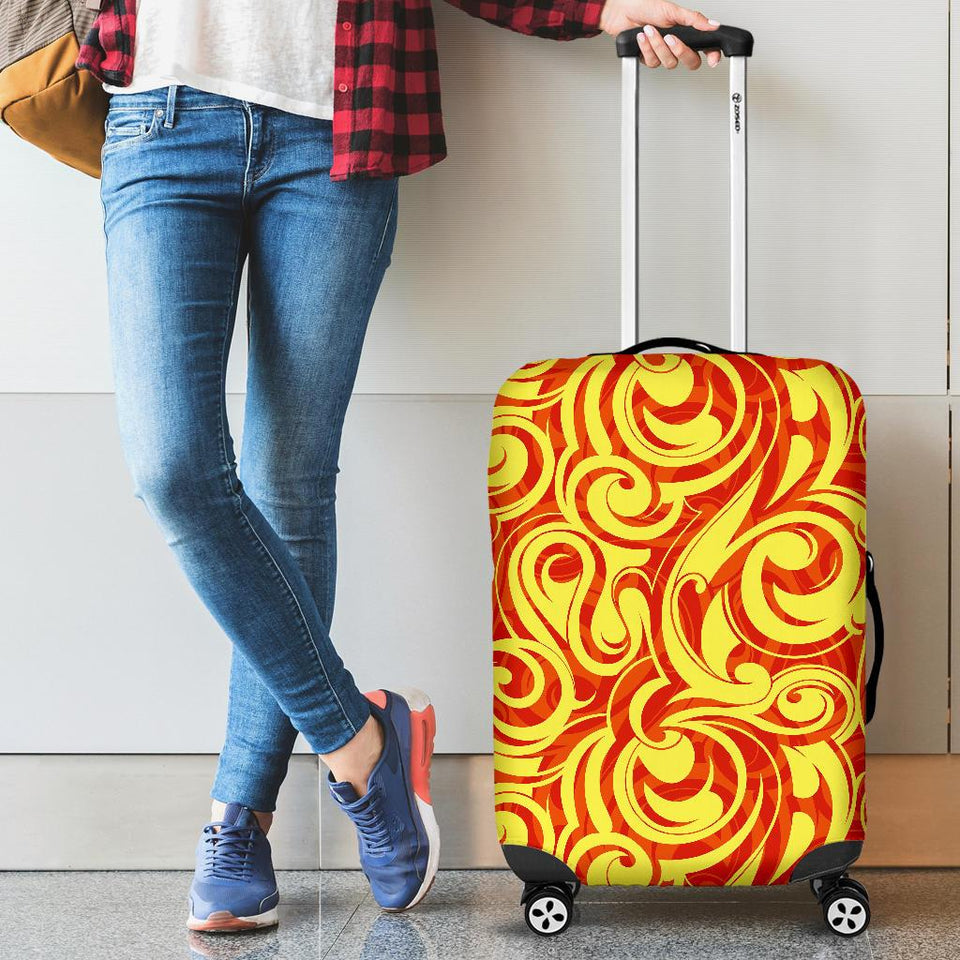 Fire Flame Design Pattern Cabin Suitcases Luggages