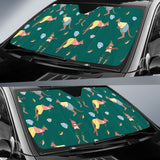 Kangaroo Leaves Pattern Car Sun Shade