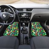 Billiard Ball Pattern Print Design 02 Front Car Mats