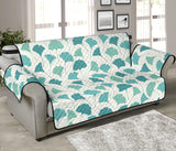 Green ginkgo leaves pattern Sofa Cover Protector