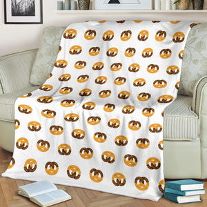Pretzels Pattern Print Design 02 Premium Blanket