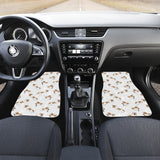 Jack Russel Pattern Print Design 04 Front and Back Car Mats