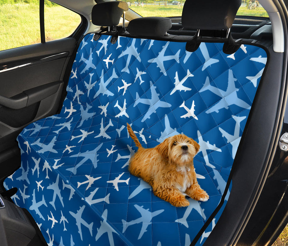 Airplane Pattern In The Sky Dog Car Seat Covers