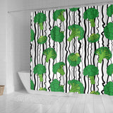 Cool Broccoli Pattern Shower Curtain Fulfilled In US